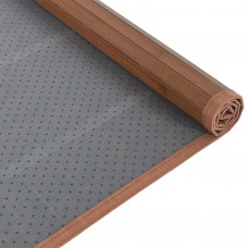 Paklājs, taisnstūra forma, brūns, 80x100 cm, bambuss