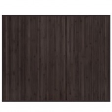 Paklājs, taisnstūra forma, tumši brūns, 80x100 cm, bambuss