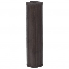 Paklājs, taisnstūra forma, tumši brūns, 80x100 cm, bambuss