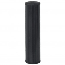 Paklājs, taisnstūra forma, melns, 80x200 cm, bambuss