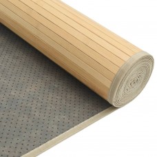 Paklājs, taisnstūra forma, dabīga krāsa, 80x200 cm, bambuss