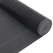 Paklājs, taisnstūra forma, pelēks, 80x200 cm, bambuss