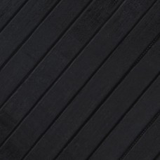 Paklājs, taisnstūra forma, melns, 80x300 cm, bambuss