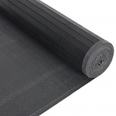 Paklājs, taisnstūra forma, melns, 80x400 cm, bambuss