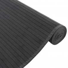 Paklājs, taisnstūra forma, melns, 80x500 cm, bambuss