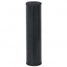 Paklājs, taisnstūra forma, melns, 80x1000 cm, bambuss