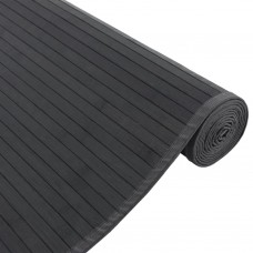 Paklājs, taisnstūra forma, melns, 80x1000 cm, bambuss
