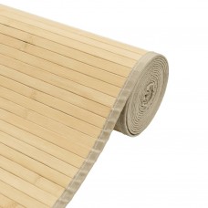 Paklājs, taisnstūra forma, dabīga krāsa, 100x200 cm, bambuss