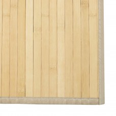 Paklājs, taisnstūra forma, dabīga krāsa, 100x500 cm, bambuss