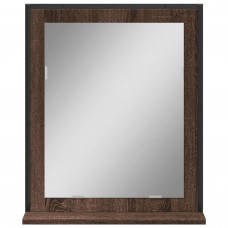 Vannasistabas spogulis, ozola, 50x12x60 cm, inženierijas koks