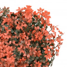  mākslīgo kļavas lapu žogs, 24 gab., gaiši sarkans, 40x60 cm