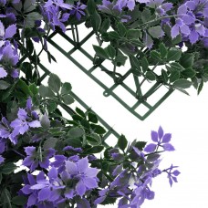  mākslīgo lapu žogs , 6 gab., violets, 40x60 cm