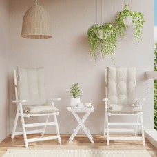 Dārza krēslu spilveni, 2 gab., krēmkrāsas oksforda audums
