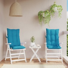 Dārza krēslu spilveni, 2 gab., gaiši zils oksforda audums