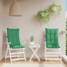 Dārza krēslu spilveni, 2 gab., zaļš oksforda audums