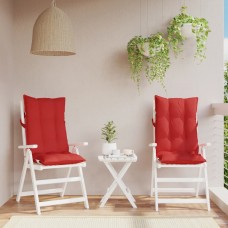 Dārza krēslu spilveni, 2 gab., sarkans oksforda audums