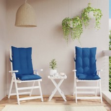Dārza krēslu spilveni, 2 gab., spilgti zils oksforda audums