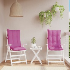 Dārza krēslu spilveni, 2 gab., rozā oksforda audums