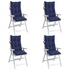 Dārza krēslu matrači, 4 gab., tumši zils oksforda audums
