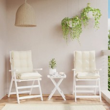 Dārza krēslu spilveni, 2 gab., oksforda audum, krēmkrāsas