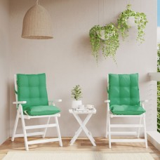 Dārza krēslu matrači, 2 gab., oksforda audums, zaļi