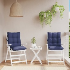 Dārza krēslu spilveni, 2 gab., tumši zils oksforda audums