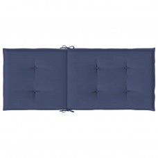 Dārza krēslu matrači, 6 gab., tumši zils audums