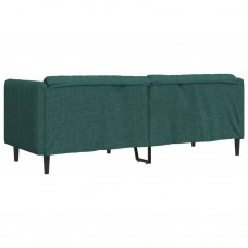 Trīsvietīgs dīvāns, tumši zaļš, audums