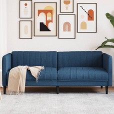 Trīsvietīgs dīvāns, zils audums