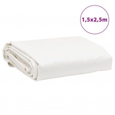 Brezenta pārklājs, balts, 1,5x2,5 m, 650 g/m²
