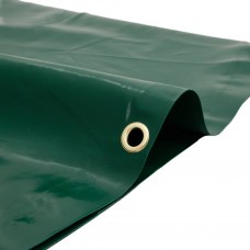 Brezenta pārklājs, zaļš, ø 4 m, 650 g/m²