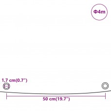 Brezenta pārklājs, zils, ø 4 m, 650 g/m²