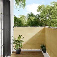 Balkona aizslietnis, smilšu, 120x400 cm, 100% poliestera audums