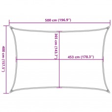 Saules aizsargs, 5x4 m, 100% poliesters, oksforda audums