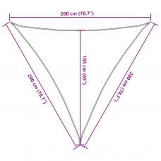 Saules aizsargs, balts 2x2x2m, 100% poliesters, oksforda audums