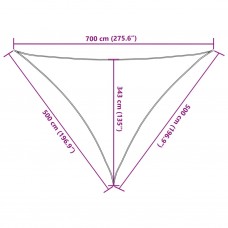 Saules aizsargs, melns 7x5x5m, 100% poliesters, oksforda audums