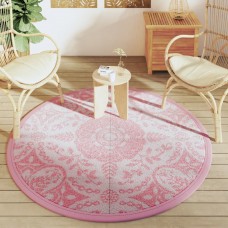 Āra paklājs, ø160 cm, rozā pp