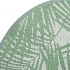 Āra paklājs, ø120 cm, zaļš, pp