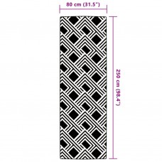 Āra paklājs, 80x250 cm, pelēks, pp