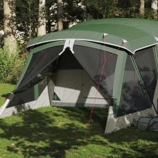 Kempinga telts ar lieveni 4 personām, zaļa, ūdensnecaurlaidīga