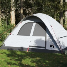 Kempinga telts 6 personām, balta, ūdensnecaurlaidīga, audums