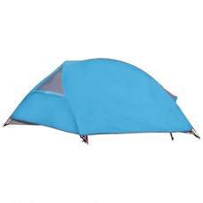 Kempinga telts 1 personai, zila, ūdensnecaurlaidīga