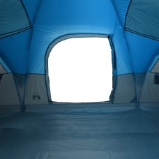 Ģimenes telts 11 personām, zila, ūdensnecaurlaidīga
