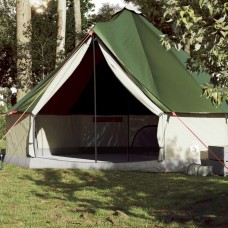 Ģimenes telts, tipi, 10 personām, zaļa, ūdensnecaurlaidīga