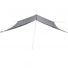 Kempinga tents, pelēka, oranža, 360x294 cm, ūdensizturīga