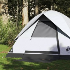 Kempinga telts 2 personām, balta, ūdensnecaurlaidīga, audums