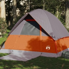 Kempinga telts, 4 personām, oranža, ūdensizturīga