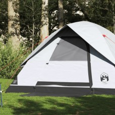Kempinga telts 6 personām, balta, ūdensnecaurlaidīga, audums