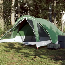 Kempinga telts 4 personām, zaļa, ūdensdroša