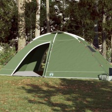 Kempinga telts 8 personām, zaļa, ūdensnecaurlaidīga